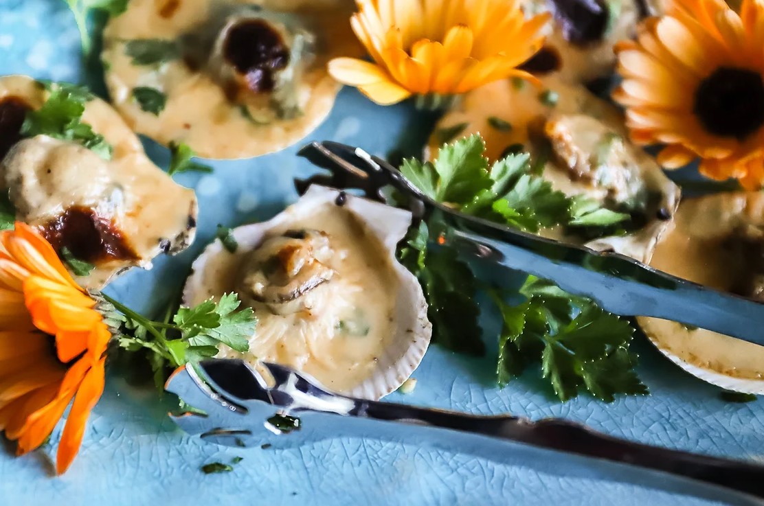 broiled scallops
