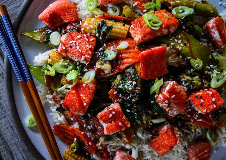 Salmon Stirfry